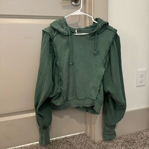 Free People love letter hoodie
